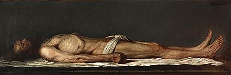 Caesar Kunwald : The body of dead Christ in the tomb.