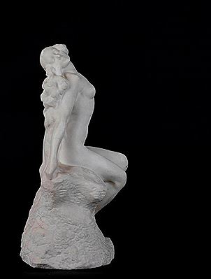 Arthur Pierre : Nude on a rock.