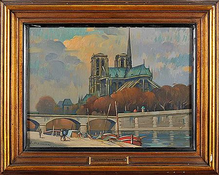 Luis Varela Aldemira : View of Notre-Dame de Paris