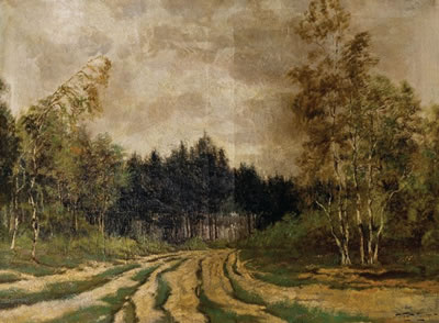 Jacques Van Rooten : BIRCH AT ROAD