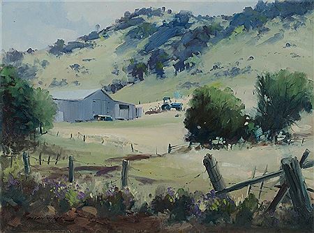 Allan Waite : Rural Scene Near Wyangala