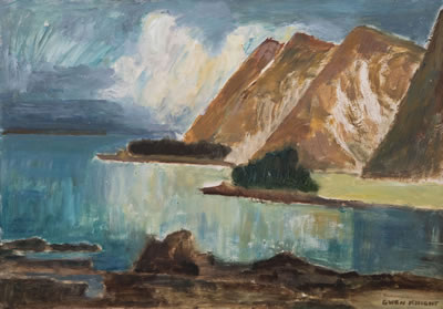 Gwen Knight : Wellington Harbour towards Pencarrow