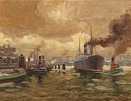 Erich Mercker : The Hamburg Harbour