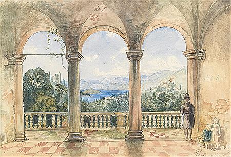 Anton Perko : A view from a loggia