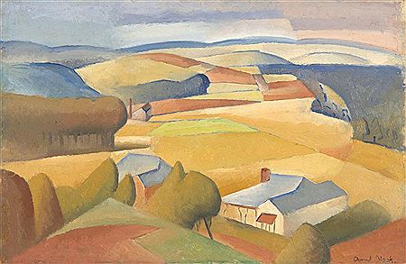 Dorrit Black : Landscape (Possibly Near Mirmande) c.1934-1940