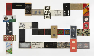 Farid Bogdalov : 'Domino Game Block (Ryba) of Moscow Avant-Garde, twenty-eight part work'