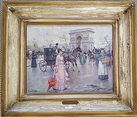 Karine Firmin Girard : Place de l'Etoile et Scène de rue parisienne (2)