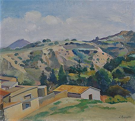 Solomos Frangoulides : Mountain village