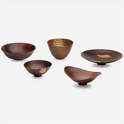 Bob Stocksdale : Collection of five bowls