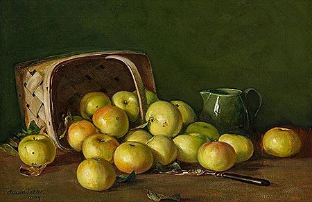 Adam Lehr : Apples Spilling from a Basket