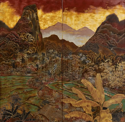 Le Thy : LANDSCAPE OF THE MIDDLE REGION OF NORTH VIETNAM, DIPTYCH