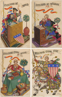 Arthur Szyk : The Four Freedoms