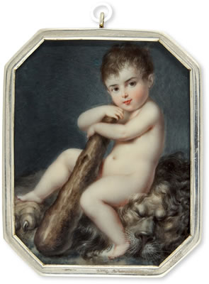 Peter Eduard Stroely : Portrait of Edward Barr Dudding  (1804-1822), in the guise of Hercules