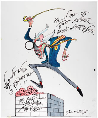 Gerald Scarfe : PINK FLOYD’S “THE WALL” – TEACHER