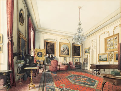 Paul Graeb : The Ivory Room at Schloss Charlottenburg, Berlin