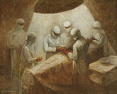 Juliet Pannett : WARTIME FIELD HOSPITAL, c.1940s