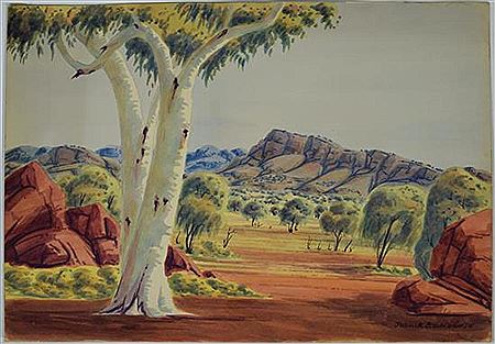 Joshua Ebatarinja : Ghost Gum, Palm Valley Hermannsburg 1966