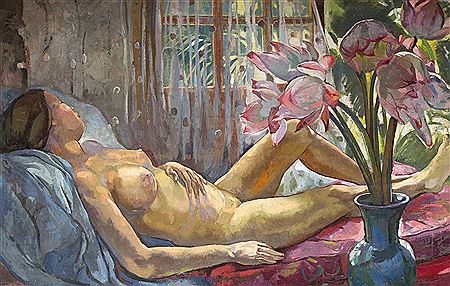 Alix Ayme : Lotus Nude, circa 1938