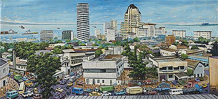 Moke : Sans titre (vue de Kinshasa), 1996