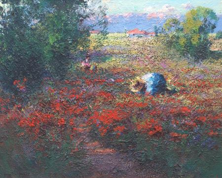 Georges Ferro La Gree : 'Field of flower'