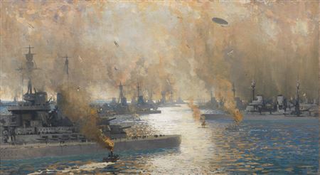 James Paterson : The German Fleet After Surrender - Firth of Forth 21 November 1918