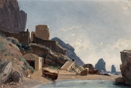 Louis Auguste Lapito : Marina Piccola a Capri