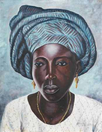 Akinola Lasekan : Portrait of a Yoruba Lady