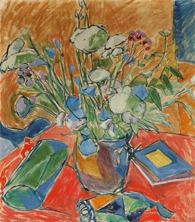 Christine Swane : Still life with flowers