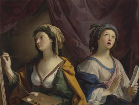 Giovanni Andrea Sirani : Allegory of Painting and Music