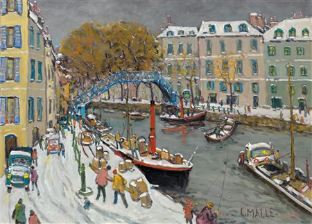 Charles Malle : Le débarquement du canal Saint-Martin