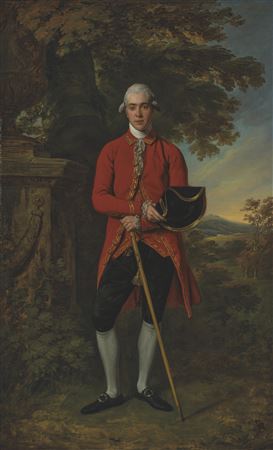 Nathaniel (Sir Nathaniel) Dance : Thomas Assheton-Smith (1752-1828), full-length, in a red jacket