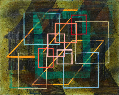 Irene Rice Pereira : Untitled (Squares) (1944)