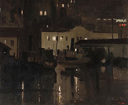 Graeme Charles Inson : Night Scene, Hobart