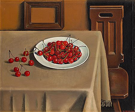 Henrik Berlewi : Still Life with Cherries