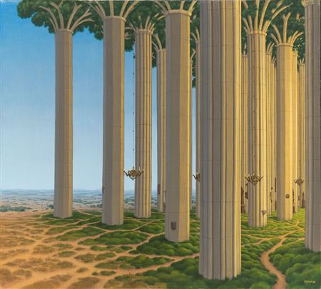 Jacek Yerka : 'The light for everyone', 1988