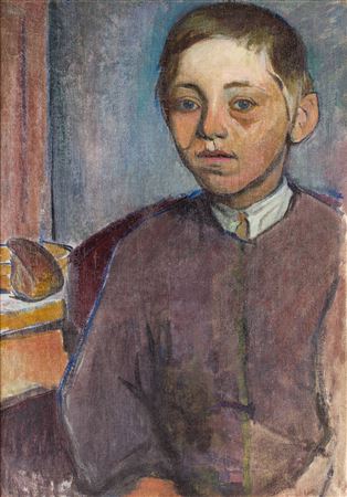 Wladyslaw Slewinsky : 'Boy with a piece of bread' ('Petit garçon au morceau de pain'), circa 1914