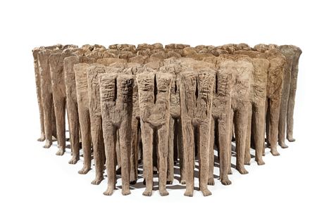 Magdalena Abakanowicz : Crowd III (50 figures), 1989