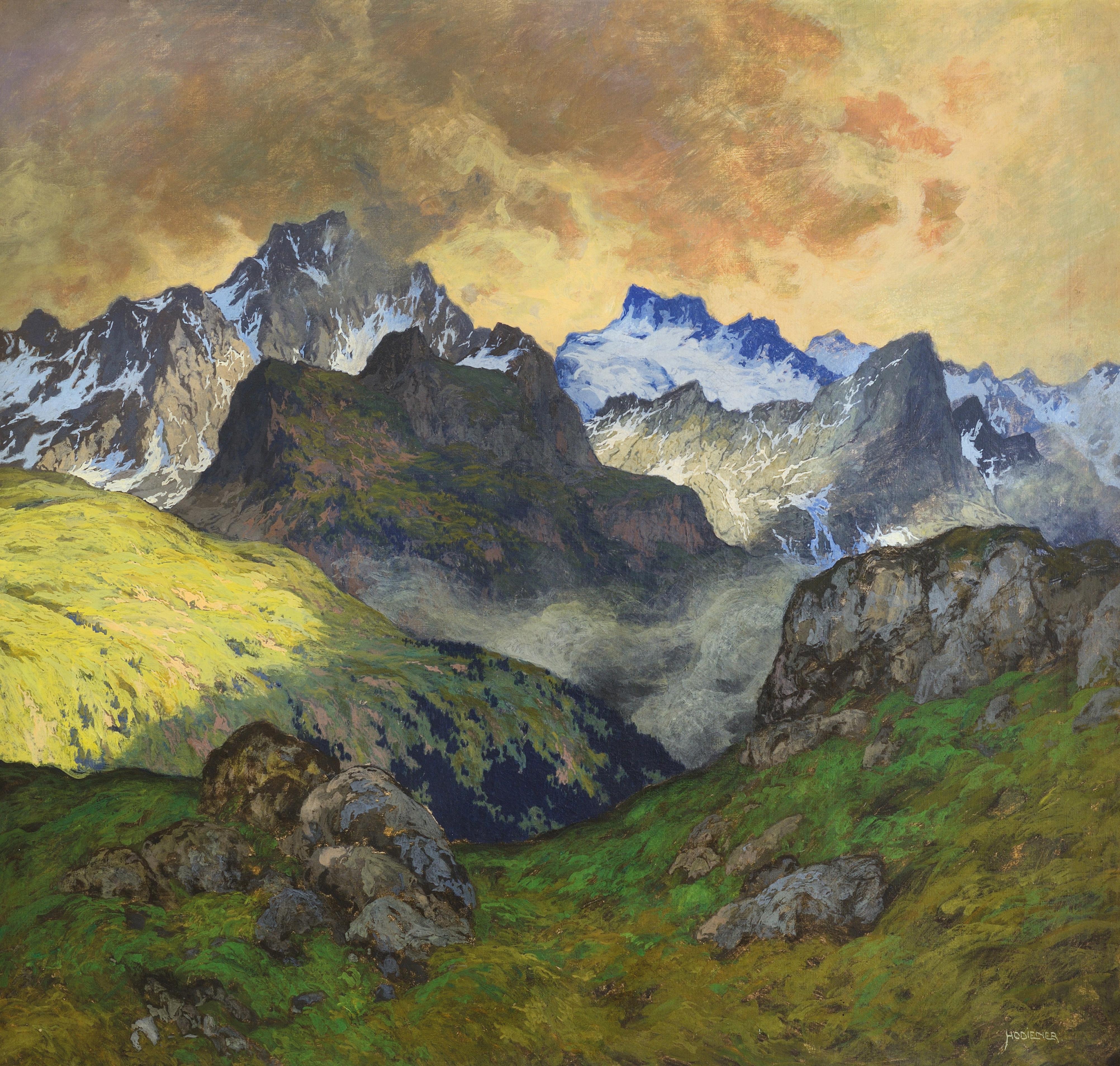 Hugo Hodiener : An Alpine Landscape