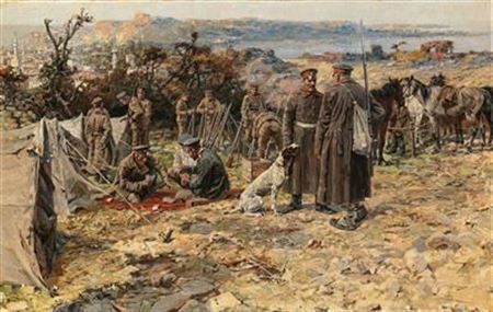 Jaroslav Friedrich Julius Vesin : A Scene from the Balkan War