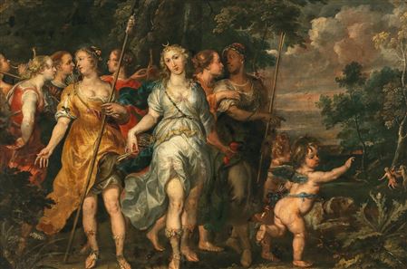 Jan van Yperen Thomas : Diana and her nymphs departing for the hunt