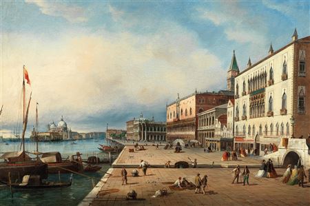 Carlo Grubacs : Riva degli Schiavoni, Venice