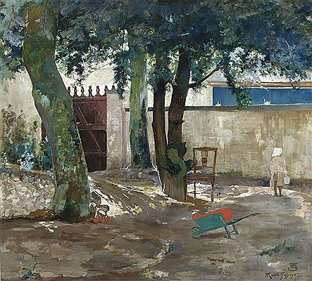 Marcel Jefferys : Courtyard in the Sun