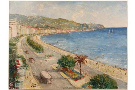 Marie Calot : 'Sea view in Nice'