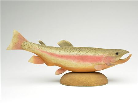 Bob White : Rare salmon carving