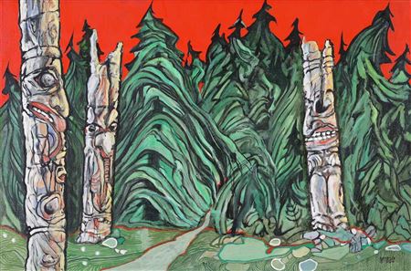 Armand Vallee : TRAVELS TO THE ISLAND TOTEM, QUEEN CHARLOTTE ISLANDS; 1996