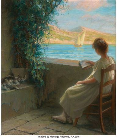 Marius Barthalot : A Pensive Moment, 1904