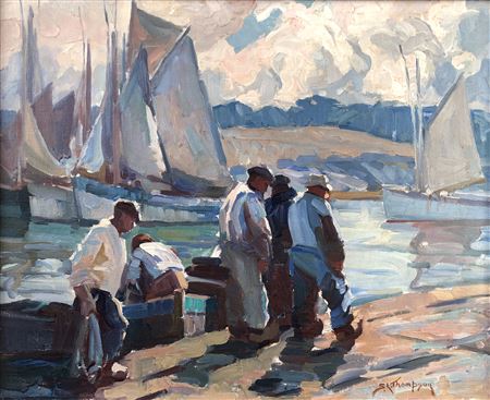 Sydney Lough Thompson : FISHERMEN, CONCARNEAU