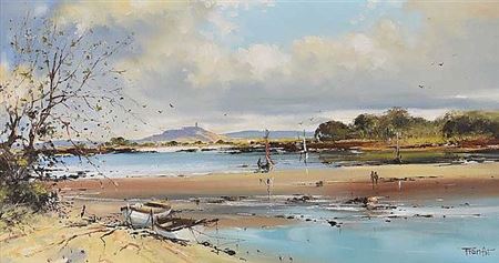 Frank Fitzsimons : A VIEW TO SCRABO ACROSS STRANGFORD LOUGH