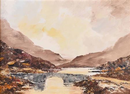 Liam Blake : BRIDGE NEAR LOUGH MASK