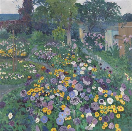 Georg Gerlach : Gartenblumen, 1913.